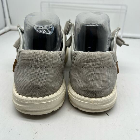 Hey Dude Shoes Womens 8 Gray Wendy Chambray Slip On Loafer - Picture 5 of 8